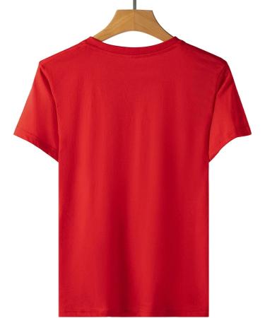 2023 Women's Summer Print T-Shirt - Elegant Trendy Tee | Red - XX-Large - Buy Online on GoSupps.com