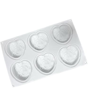 Zerodeko 2pcs Love Rose Mold Cake Mold Ice Cube Mold Rose Cake Pan Molds Silicone Shapes Silicone Mold Heart Shaped Ice Cube Trays Hear Cake Gum Paste Cheese Silica Gel Butter 3D - Buy Online on GoSupps.com