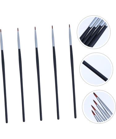 DRESSOOS 5pcs Fine Eyeliner Brush Cosmetic Brushes Cosmetic Lip Brush Eye Lipstick Applicator Wands Fiber - Buy Online on GoSupps.com