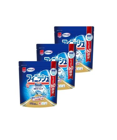 Dishwasher Detergent Finish Tablet Power Cube M 60 x 3 (180 Times)