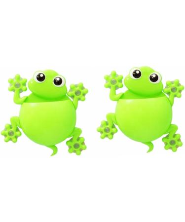 Alipis 2-Pack Wall-Mounted Toothbrush Holder & Toothpaste Organizer - Kids Shower Rack in Light Green - Buy Online on GoSupps.com