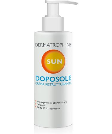 DERMATROPHINE Sun Regenerating After Sun 200 ml AfterSun body cream for a light tan and hydrating skin After the sun for an intensive and lasting color - Buy Online on GoSupps.com