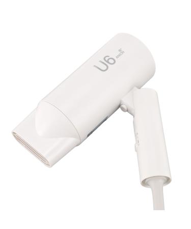 Foldable Hair Dryer Thermostat Control Ionic Hair Dryer for Home Travel (US Plug 110V)