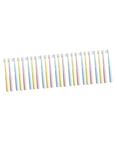 Gatuida 24 STK children's toothbrush travel toothbrush toothbrush with soft bristles portable teeth household toothbrushes for children human body manual manual toothbrush bags toddler pp 1 piece (1 Pack) different colors x 4 pieces