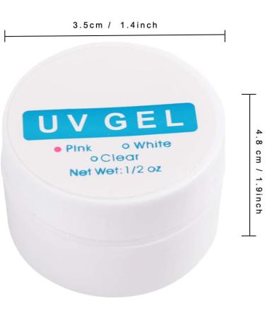 Nail Extension Gel Solid Gel Glue for Nail Tips Manicure UV Gel Builder Nail Glue for Nail Art Rhinestone DIY Manicure Home Salon(White) - Buy Online on GoSupps.com