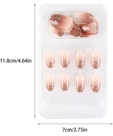 dijiusidy False Nail Fashionable Various Shapes Fingernail Full Coverage Strong Viscosity Adjustable Paster for Manicure Art 38 F741 38 1 count (Pack of 1) - Buy Online on GoSupps.com