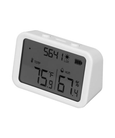 Intelligent WiFi thermometer hygrometer digital temperature and humidity sensor for interiors with light intact detection for the greenhouse wall in the home room