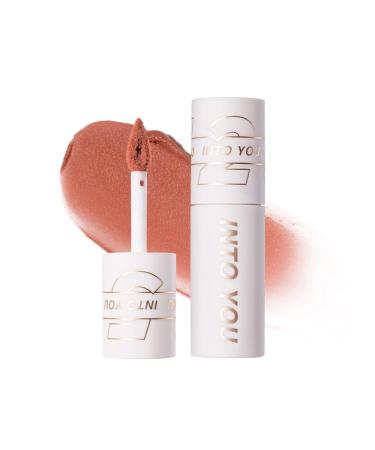 INTO YOU Matte Lipstick Super Stay Lipstick for Women Waterproof Long Lasting Lipstick High Impact Lipcolor with Lightweight Lip Mud Texture Dual-use for Lips and Cheek Pink Lipstick (EM525)