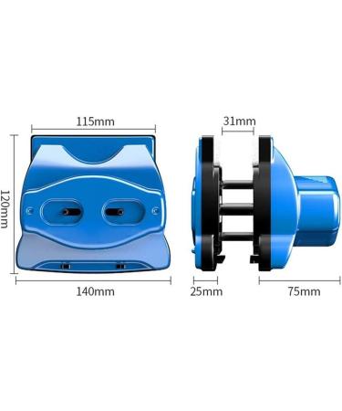 Glass Double-Sided Wipe Sided Window Cleaning Brush Glass Wiper Glider Glass Magnetic Cleaning Tools - Buy Online on GoSupps.com