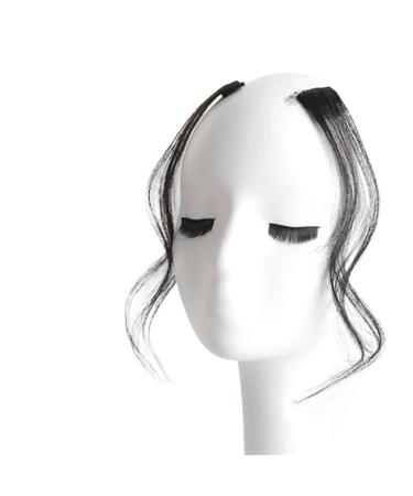 Bangs 2 PCS Set Long Side Air Bangs Wavy Curly Clip in Bangs Hair Pieces for Women Front Side Bangs for Daily Use for Women Curved Bangs for Daily Wear (Color : #31)
