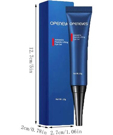 OPENEYES Awaken Peptide Lifting Eye Gel Home Awaken Peptide Depuffing Eye Gel OPENEYES Peptide Eye Gel Lifting Firming Anti-wrinkle Eye Tightener Eye Gel for Dark Circles and Puffiness (5PCS) - Buy Online on GoSupps.com