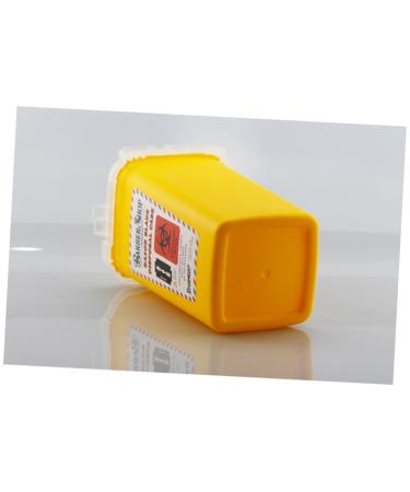 Solustre 3 StK Disposal Blade Container - Safe Sharp Razor Disposal & Travel Trash Storage - Yellow 15.4x9.5cm (Pack of 3) - Buy Online on GoSupps.com