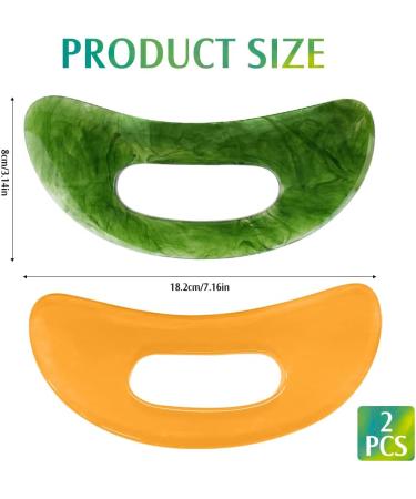 Gua Sha Massage Device with Resin Handle - Anti-Cellulite Tool for Back Neck Legs & Face | Body Shaping Massage - Buy Online on GoSupps.com