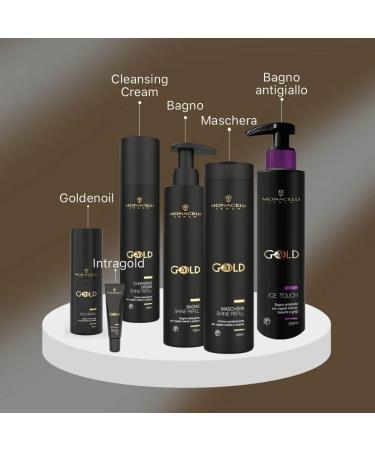 MONACELLI Monceli Gold20 ICE TOUCH 200 ml Anti report bath for blond white and gray hair - Buy Online on GoSupps.com