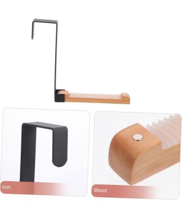 Baluue Hanger Hooks Door Hook Hanging Coat Mounted Coat Hooks Wall Mounted Towel Hangers Behind Door Hanger Outdoor Light Hooks 17.5X16CM Black - Buy Online on GoSupps.com