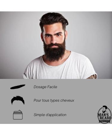Man's Beard - Strong Hold Wet Effect Styling Gel - Capacity: 90 ml - 100% French manufacturing - Ingredients of natural origin - Buy Online on GoSupps.com