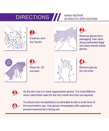 Hand Peel Mask 5 Pack - Exfoliating, Moisturizing & Repairing Gloves for Dry, Rough Hands - Collagen Infused Lavender Treatment for Women & Men - Buy Online on GoSupps.com