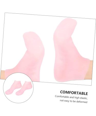 minkissy 1 Pair Sock Moisturizing Foot Skin Protect Soles Foot Lotion Skin Soles Moisturizing Gel Booties Humidor Gel Foot Skin Silicone Moisturing Foot Pink Women's Spa Sebs Moisturize 38X7.5X1cm - Buy Online on GoSupps.com