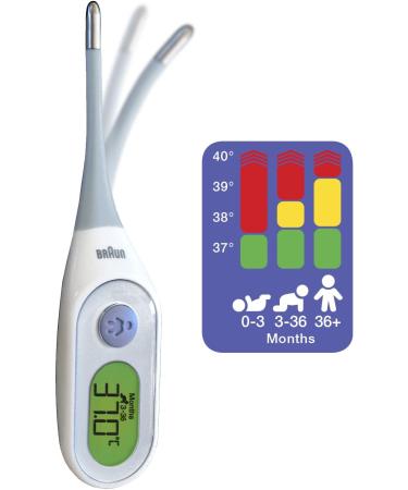 Braun No Touch + forehead thermometer BNT300 & Digital StickThermometer with Age Precision PRT2000 BNT300 + StickThermometer PRT2000 - Buy Online on GoSupps.com