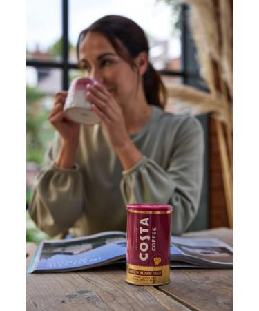 Costa Coffee Lot de 6 caf s instantan s lisses torr faction moyenne avec grains finement moulus Caf micromoulu 6 x 100 g (lot de 6) indicateur de force 3 Rainforest Alliance - Buy Online on GoSupps.com