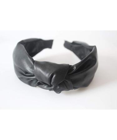 Pu Leather Girls Hairbands Middle Knotted Headbands Fashion Fur Headband Head Hoop Women Hair Accessories - Buy Online on GoSupps.com