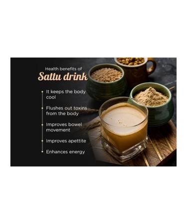 Ghotaram Awadhi Jau Barley Sattu Jau Jeon Jav Sattu Instant Sattu Drink Powder Sattu Sattoo Joo Sattu Powder Fiber-Rich Sattu Healthy Roasted Barley Jau dhani Flour Atta Sattu-240g - Buy Online on GoSupps.com