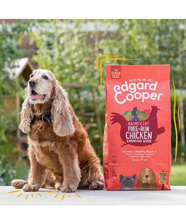 Edgard & Cooper Senior Dog Food (Chicken & Salmon 12kg) Grain Free Fresh Meat & Quality Protein Real Ingredients for Dogs Hypoallergenic No Added Sugars - Buy Online on GoSupps.com