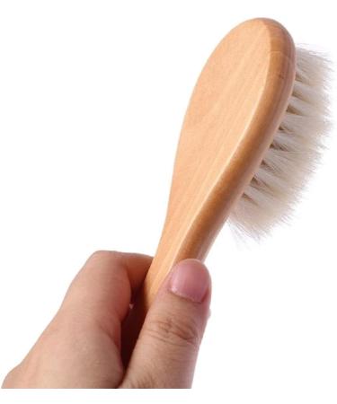 MinLia Wooden Baby Hair Brush Set - Natural Soft Goat Bristles, Ideal for Newborns - Healthcare and Grooming Comb Included - Buy Online on GoSupps.com