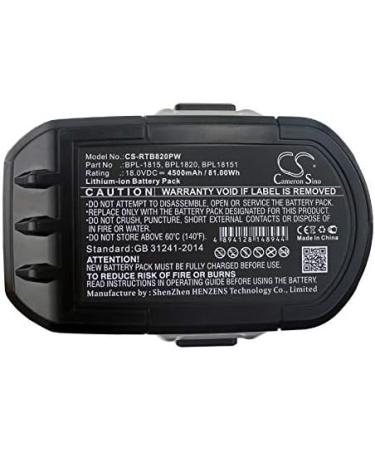 SPANN 18.0V Battery Replacement for Ryobi CRS 1803 CRS-180L P102 P103 P104 P105 - Compatible High Performance International Shipping - Buy Online on GoSupps.com