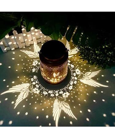 Hummingbird Solar Lantern Lights Outdoor Hanging Metal Decor Lanterns-Waterproof LED Decorative Light for Garden Patio Yard Lawn Backyard Front Porch as Gifts for Mom Grandma Women (Hummingbird 2) - Buy Online on GoSupps.com