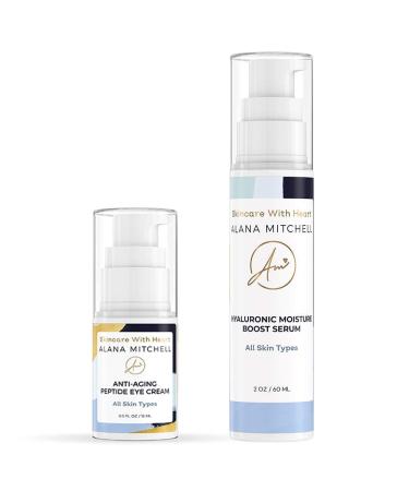 Alana Mitchell Anti-Aging Peptide Eye Cream and Alana Mitchell Hyaluronic Moisture Boost Serum