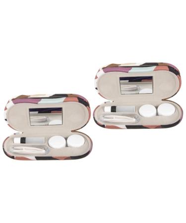 Partykindom 2 sets dual purepose glasses case multi-purpose glasses case and glasses case jaw trainer guinea pig toys Storage case.