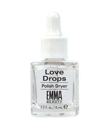 EMMA Beauty Love Drops Polish Dryer  Nail Polish Drying Drops  12+ Free Formula  100% Vegan & Cruelty-Free  0.5 fl. oz. 0.30 Ounce (Pack of 1)