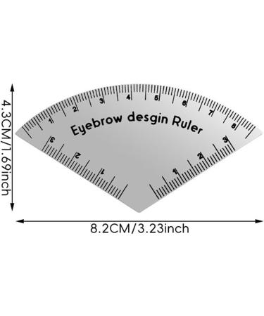 R gle de Sourcils Mesurer Guide de Maquillage pour Sourcils | R gle R utilisable pour D butantes Maquillage Quotidien Salon Voyage - Buy Online on GoSupps.com