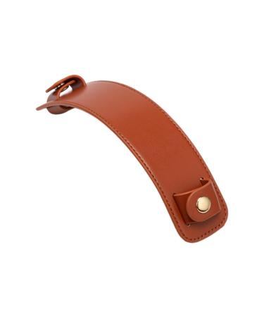 Qialexicon Leather Shoulder Strap Pad Thick Detachable Handle Wrap Pad for Handbag Purses brown