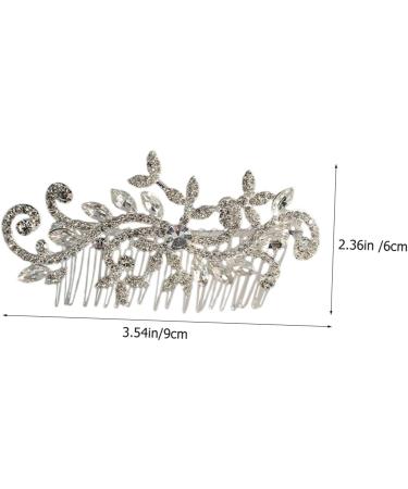 DOITOOL Wedding Hair Accessories Hair Side Combs Bridal Hair Comb Wedding Hair Comb Hair Combs for Wedding Decor Wedding Accessories for Brides White Rhinestones Rhinestone Hair Prom Miss - Buy Online on GoSupps.com