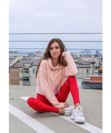 High Waisted Black Seamless Tummy Control Leggings for Women - Red S-M - Buy Online on GoSupps.com