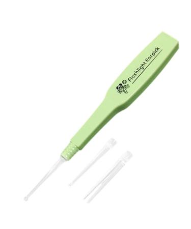 Qtqgoitem Plastic Good Performance Handle Ear Wax Remover Cleaner LED Light Earpick Green (Model: c46 792 e80 7c3 480)