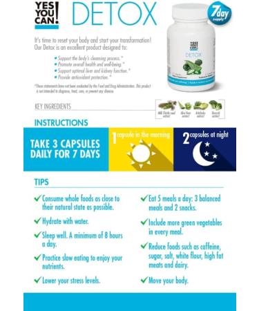 Yes You Can! Detox Kit - YYC! Detox, Water Bottle & Pineapple Aloe Vera Drink Mix - Buy Online on GoSupps.com