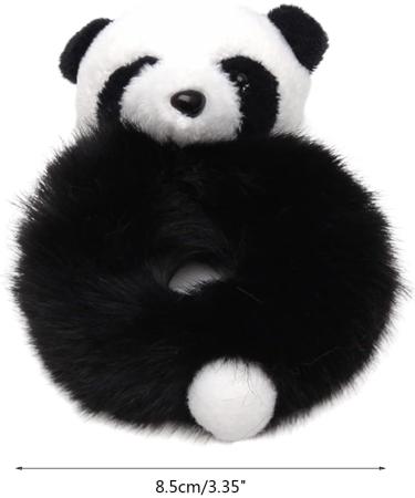 Cute Panda Elastic Hair Ties Cartoon Animal Ponytail Holders Accessories Lovely Hair Scrunchie Hair Styling Hair Pins - Buy Online on GoSupps.com