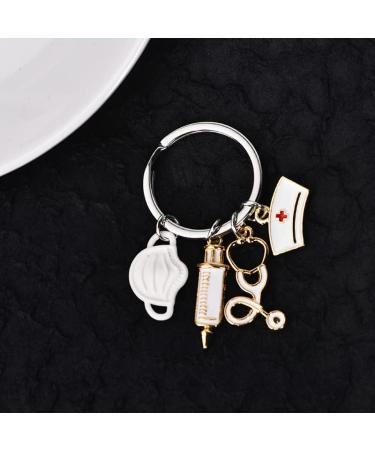 Guqqeuc Nurse Gifts | Stethoscope Keychain & Nurse Cap | Perfect Doctor & Nurse Appreciation Gifts for Women & Men | Nursing Graduation Gifts for Students & Practitioners - Buy Online on GoSupps.com