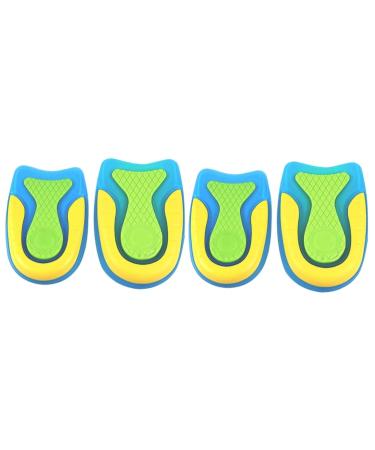 NOLITOY 4 Pairs Heel Pads Absorption Insoles Half Insole