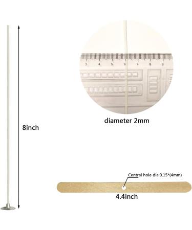 100pcs Pre-Waxed Cotton Candle Wicks for DIY Candle Making | 100% Natural Cotton with Fixing Bars - Buy Online on GoSupps.com