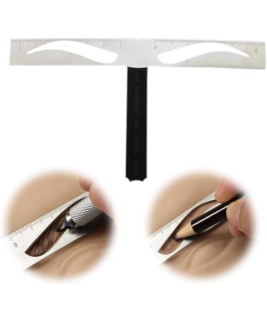 Hemoton 1pc Eyebrow Stencil Eyebrow Ruler Stencil Eyebrow Drawing Tool Positioning Ruler Stainless Steel Size 1 As Shown - Buy Online on GoSupps.com