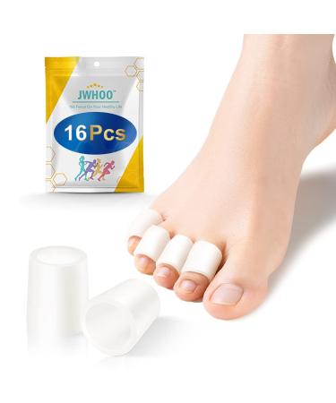 Toe Protectors for Women & Men  Corn Pads Removers for Toes(16 Pcs)  Silicone Toe Sleeves for Pinky Toes  Gel Toe Caps for Foot Pain Relief  Toe Cushion for Ingrown Toenails  Blisters  Hammer Toes