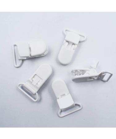 10pcs Reusable Plastic Pins for Baby Dummy Pacifier Clips | Toy Craft Supplies - White - Buy Online on GoSupps.com