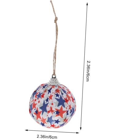 Cabilock 5pcs Independence Day Cloth Ball American Ceiling Hanging Christmas Red Household Foam Hanging Ball - Buy Online on GoSupps.com