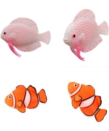 Buy Numama Artificial Fish for Aquarium | Colorful 4pcs Decorative Ornaments for Fish Tanks - Buy Online on GoSupps.com