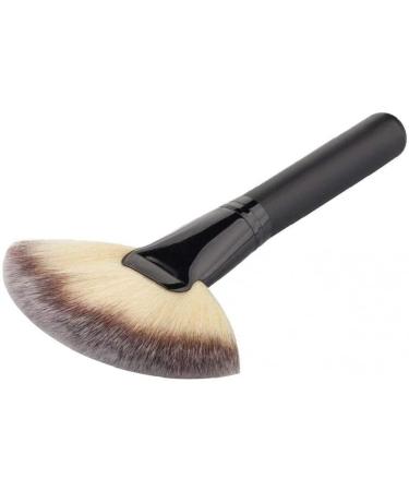 1Pc Big Black Fan Brush - Versatile Makeup Tool for Blush Concealer & Powder - Portable Face Brush for Beauty & Personal Care - Buy Online on GoSupps.com