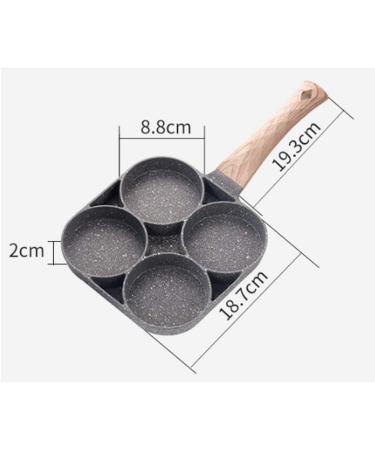 LAKEINX Pan Four-Hole Frying Pan Pancake Steak Pan Alloy Egg Ham Pot Breakfast Cooking Pot Kitchen Tools - Buy Online on GoSupps.com
